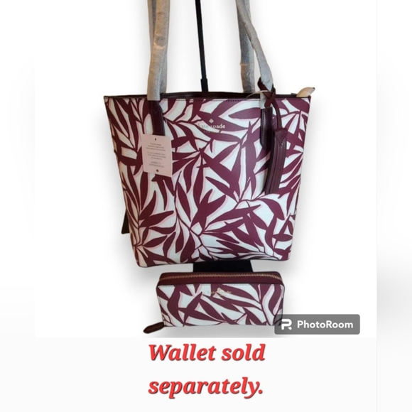 🩷🤍♠️Kate Spade ♠️🤍🩷 Jana Smooth Leather Large Tote NWT - Picture 8 of 9